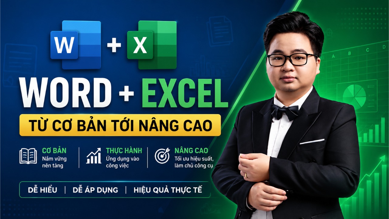 Combo Word + Excel từ cơ bản tới nâng cao
